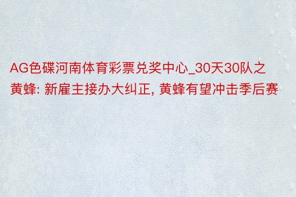 AG色碟河南体育彩票兑奖中心_30天30队之黄蜂: 新雇主接办大纠正, 黄蜂有望冲击季后赛